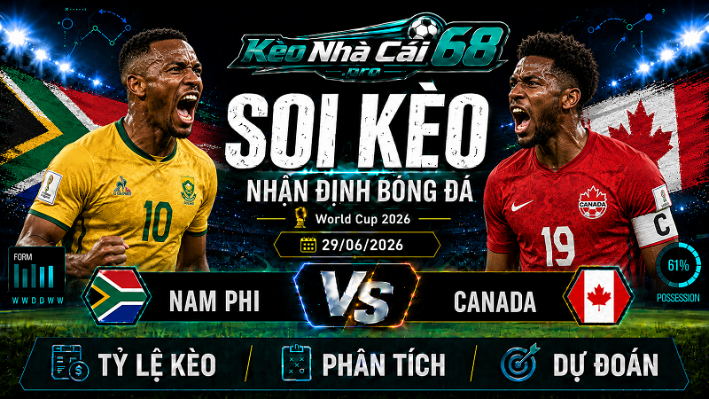 Đội hình dự kiến trước trận Nam Phi vs Canada