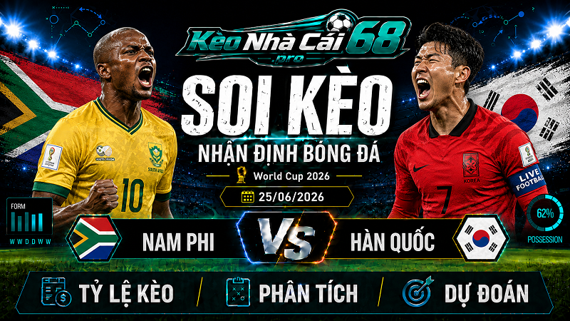 Đội hình dự kiến trước trận Nam Phi vs Hàn Quốc Đội hình dự kiến trước trận Nam Phi vs Hàn Quốc