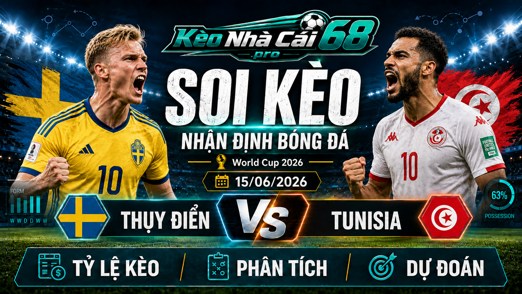 Đội hình dự kiến trước trận Thụy Điển vs Tunisia Đội hình dự kiến trước trận Thụy Điển vs Tunisia